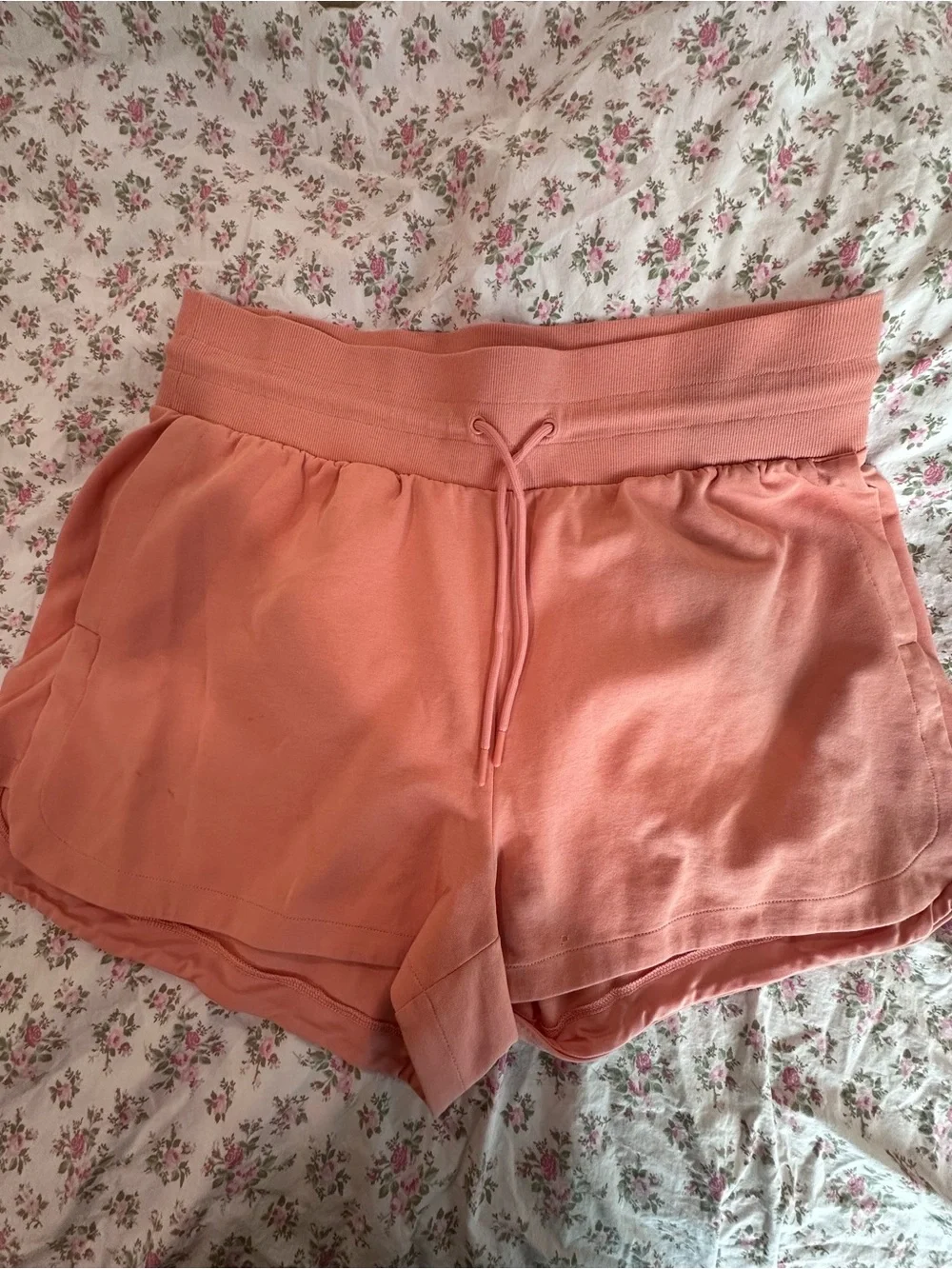 Old Navy Coral Half-Zip Pullover and Shorts set XL